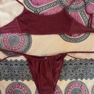 Women’s Rustic Orange Swimsuit Set